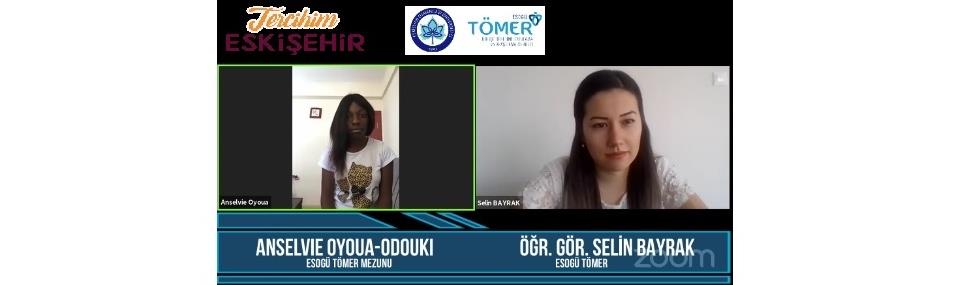 Our Graduate Student Anselvie Oyoua-Odouki Talked About ESOGÜ TÖMER